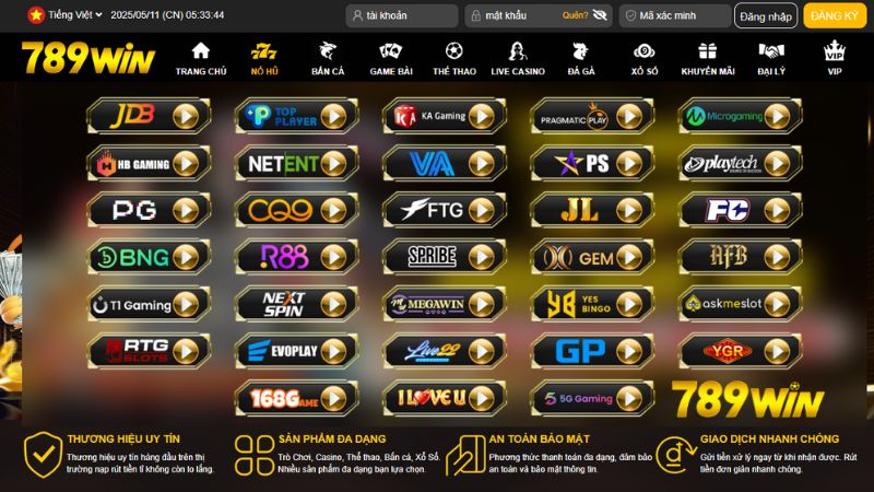 Nổ hũ Hi88: Sảnh cá cược game phong phú, thưởng cao 2 Nổ hũ hi88 đạt chất lượng chuẩn quốc tế